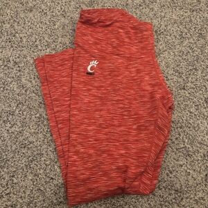 Women's Large Cincinnati Bearcats Red Athletic Leggings